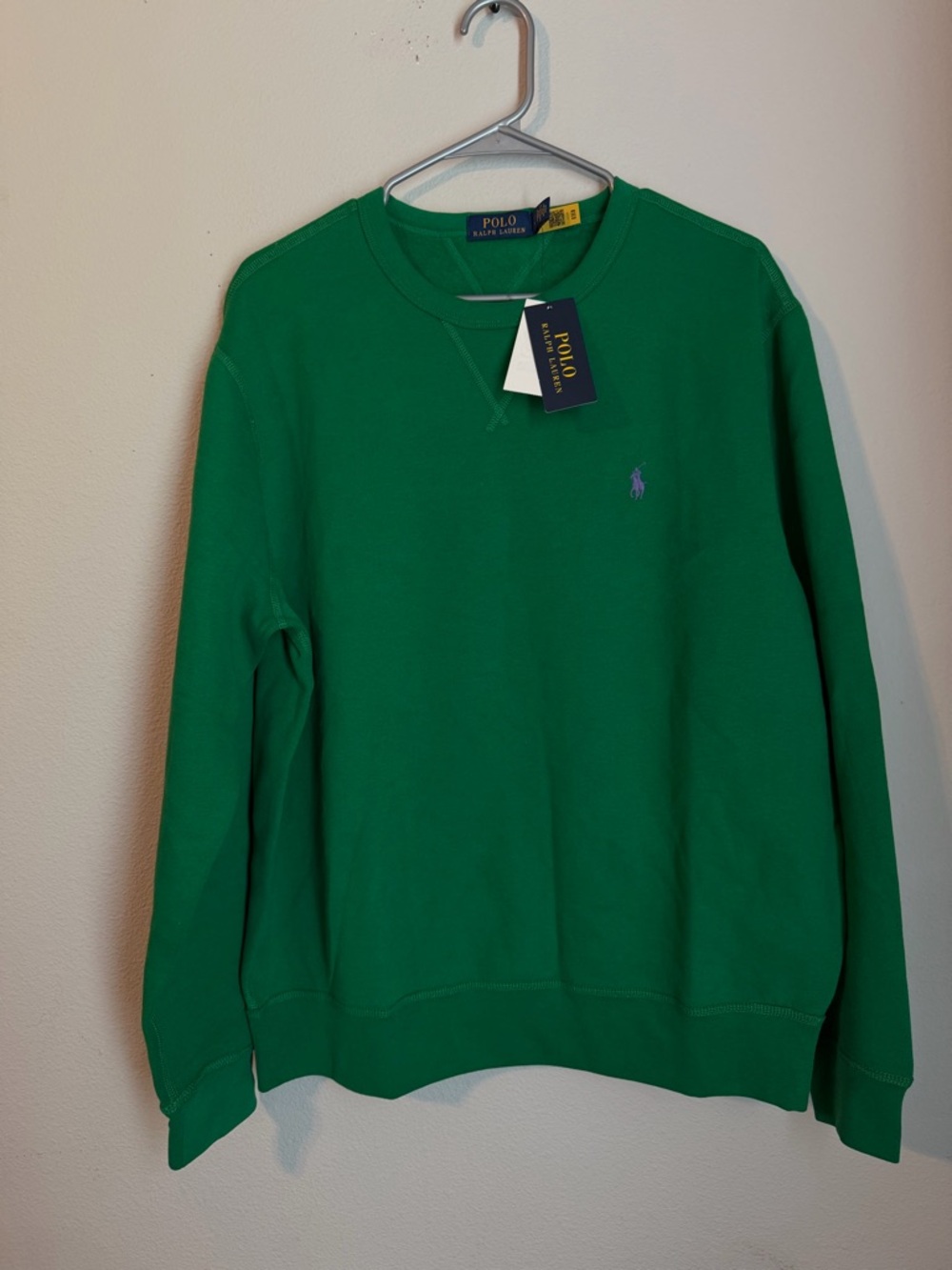 Men’s Polo Ralph Lauren Sweatshirt Fleece Crewneck Long Sleeve Size Large